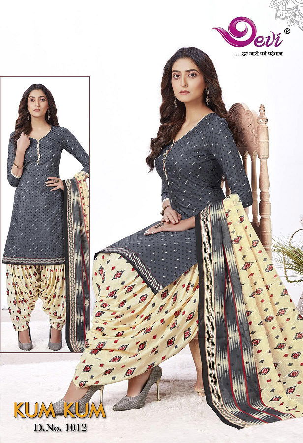 Devi Kum Kum Patiyala 1 Ready Made Regular Wear Cotton Printed Dress Collection